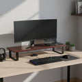 Minimalist Wooden Monitor Stand — Ergonomic Desk Riser